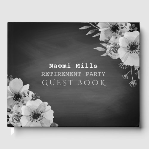 Teacher Chalkboard Retirement Party Vintage Floral