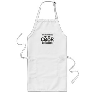 Teacher Chaos Coordinator - Funny Groovy Educator Long Apron