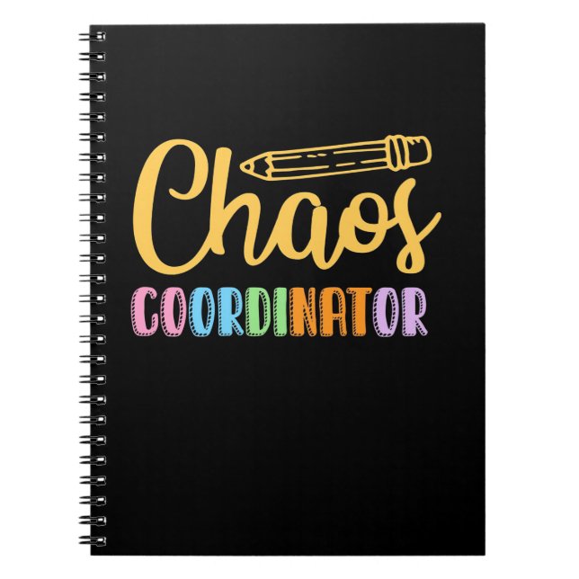 Teacher Chaos Coordinator Notebook (Front)