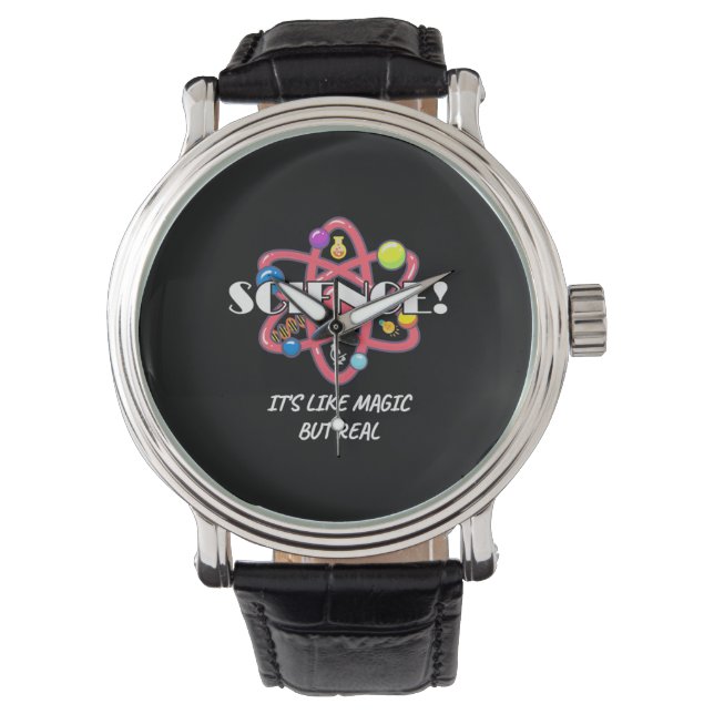 Teacher Chemistry Science Is Like Magic But Real Watch (Front)