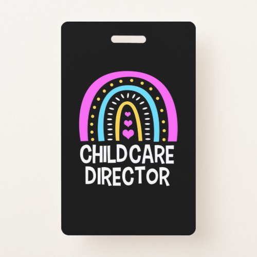 Teacher Childcare Director Badge