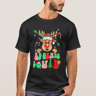 Teacher Christmas Funny 3rd Grade Squad Reindeer G T-Shirt