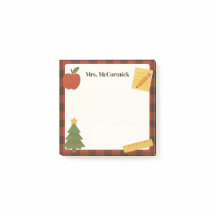 Teacher Christmas Holiday Sticky Notes