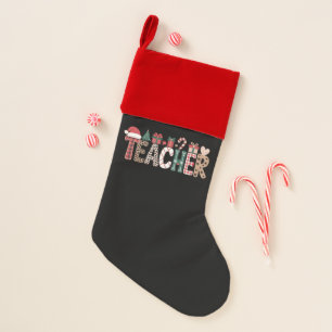 Teacher Christmas Life Teach Love Inspirational Stocking