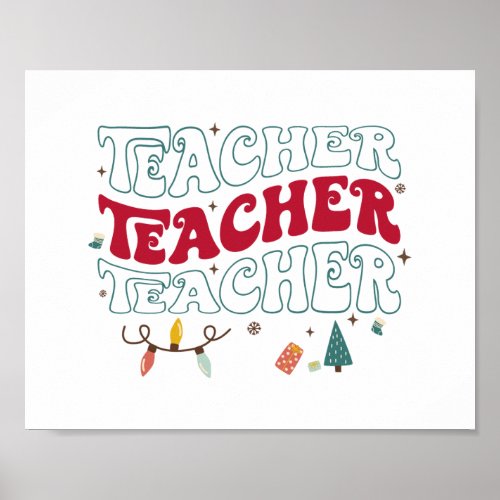 Teacher Christmas Poster