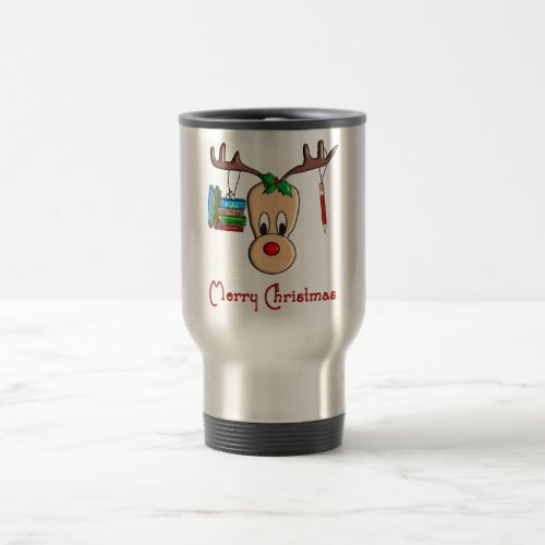 Teacher Christmas Reindeer__Adorable Gifts Travel Mug