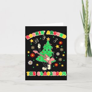 Teacher Christmas Shirts Pajama Matching Rockin' A Card