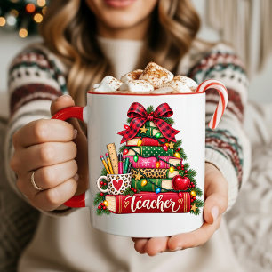 Teacher Christmas Tree Coffee Mug