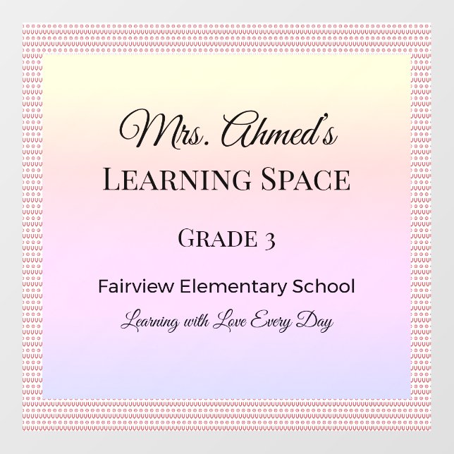Teacher Classroom Decal Personalized Gift (Front)