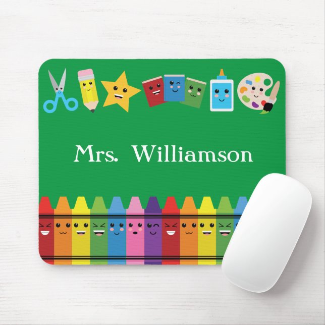 Teacher Classroom Kawaii Mouse Pad (With Mouse)
