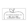 Teacher Classroom Library Apple Outline Self-inking Stamp