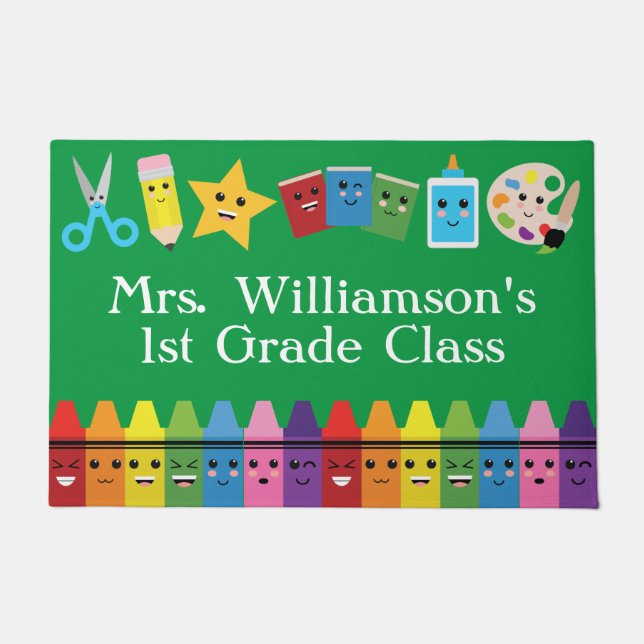 Teacher Classroom Welcome Doormat (Front)