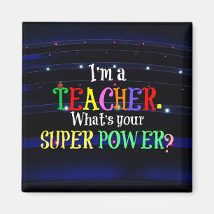 Teacher, colorful custom design magnet