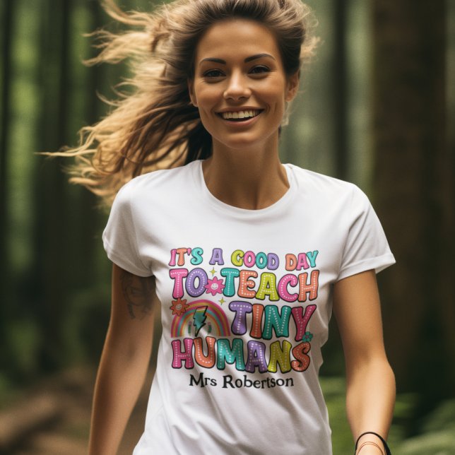  Teacher colorful retro quote t-shirt (Creator Uploaded)