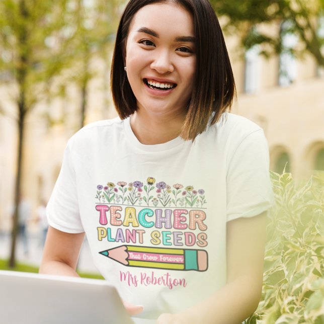  Teacher colorful retro quote t-shirt (Creator Uploaded)