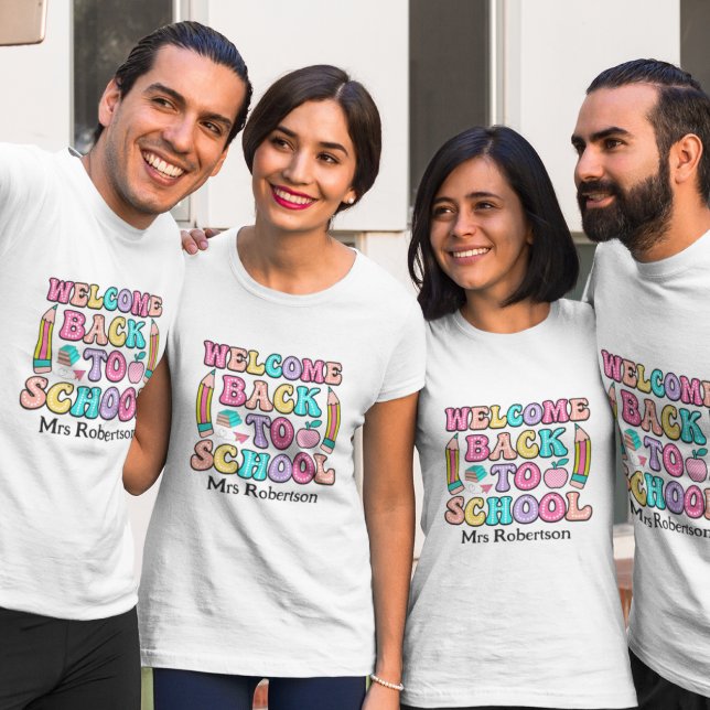  Teacher colorful retro quote t-shirt (Creator Uploaded)