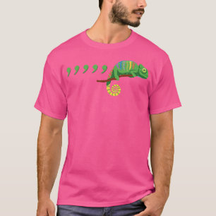 Teacher Comma Chameleon Funny T-Shirt