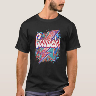 Teacher Counselor Lightning Bolt Back To School T-Shirt