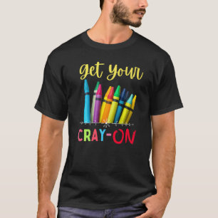 Teacher Crayon Back To School 1 T-Shirt