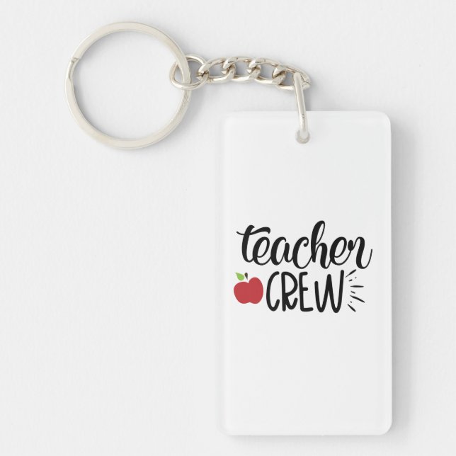 Teacher Crew Keychain (Front)