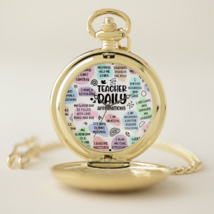 Teacher Daily Pocket Watch