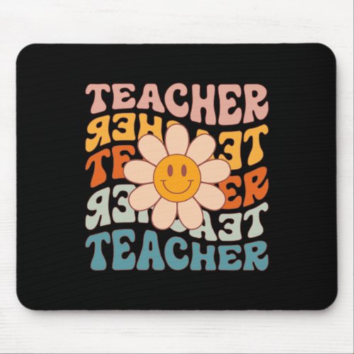 Teacher Daisy Colorful _ Elementary School Teacher Mouse Pad