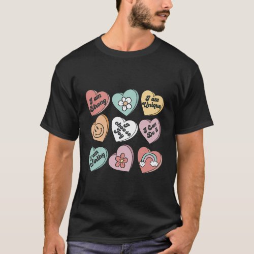 Teacher Day Conversation Candy Heart School T_Shirt