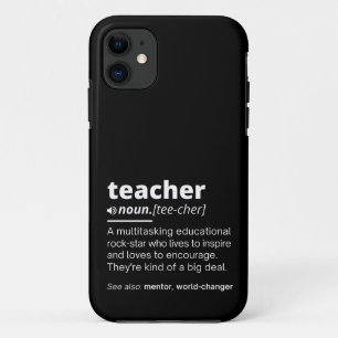 Teacher Definition - Funny Teaching School Teacher iPhone 11 Case