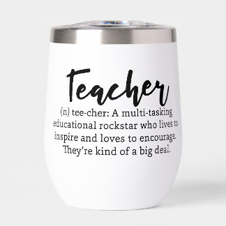 Teacher Definition Wine Tumbler