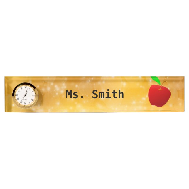 Teacher Desk Name Plate (Front)