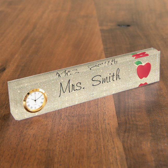 Teacher Desk Name Plate (Side)