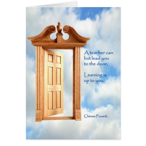 Teacher Door Greeting Card | Zazzle