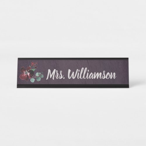 Teacher Educator Professional Elegant Desk Name Plate