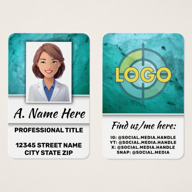 Teacher Educator School District Admin Staff Photo (Front & Back)