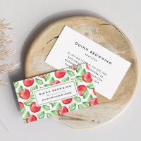 Teacher | Educator | Tutor | Apple Pattern Business Card