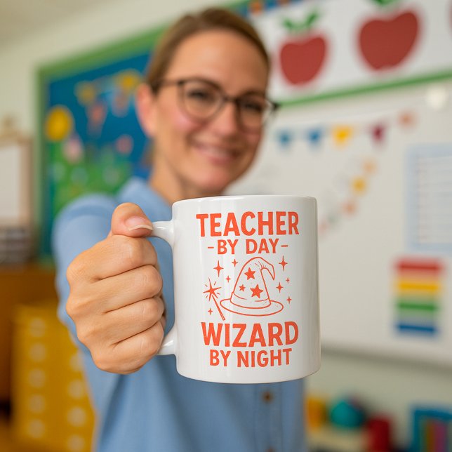 Teacher Empowering Mug; Funny Magician Teacher  Coffee Mug (Creator Uploaded)