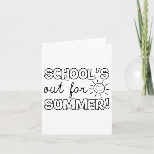 Teacher End Of Year Shirt Schools Out For Summer L Card