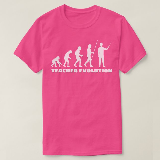 Teacher Evolution T-Shirt (Design Front)
