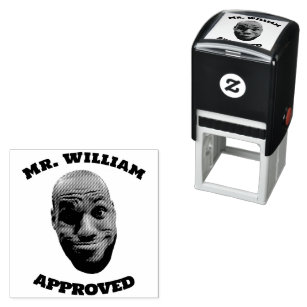Teacher Face Stamp, Funny Face Teacher Approval Self-inking Stamp
