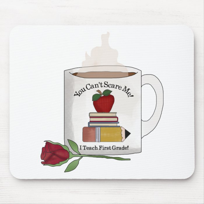 Teacher first grade mouse pad