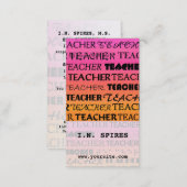 Teacher Fonts Business Card (Front/Back)