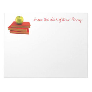 Teacher From The Desk Of Notepad