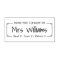 Teacher from the library of bookplate rubber stamp