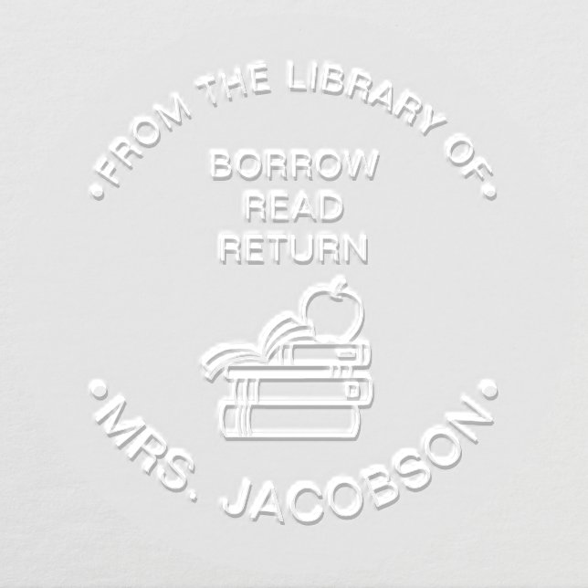 Teacher From The Library Of Embosser (Design)