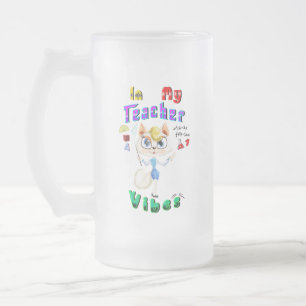 Teacher Frosted Glass Beer Mug