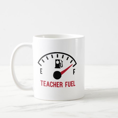 Teacher Fuel Funny Apple Gift Coffee Mug