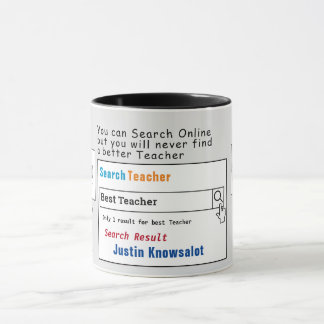 Teacher Funny Best Search Mug