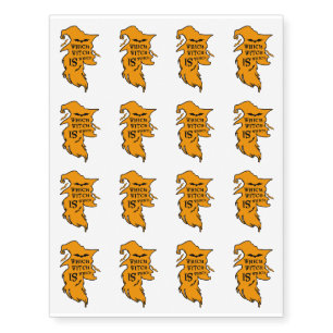 Teacher Funny Halloween Which Witch Is Which Temporary Tattoos