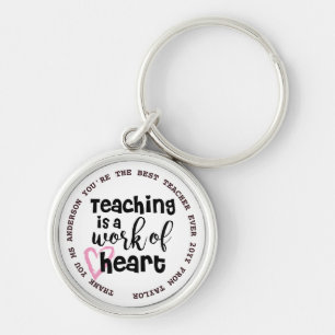 TEACHER - Funny Quotes - Add Name to personalize Keychain