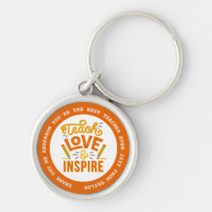 TEACHER - Funny Quotes - Add Name to personalize Keychain